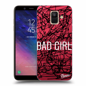 Picasee silikonový průhledný obal pro Samsung Galaxy A6 A600F - Bad girl