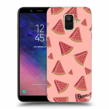 Picasee silikonový průhledný obal pro Samsung Galaxy A6 A600F - Watermelon