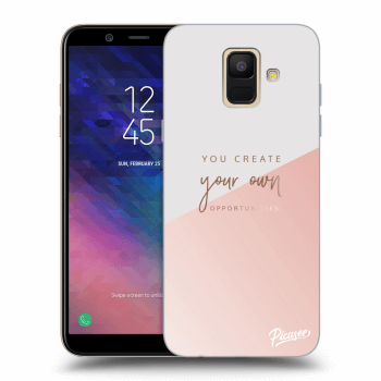 Picasee silikonový průhledný obal pro Samsung Galaxy A6 A600F - You create your own opportunities