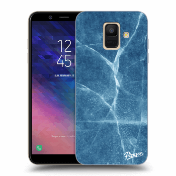 Picasee silikonový průhledný obal pro Samsung Galaxy A6 A600F - Blue marble