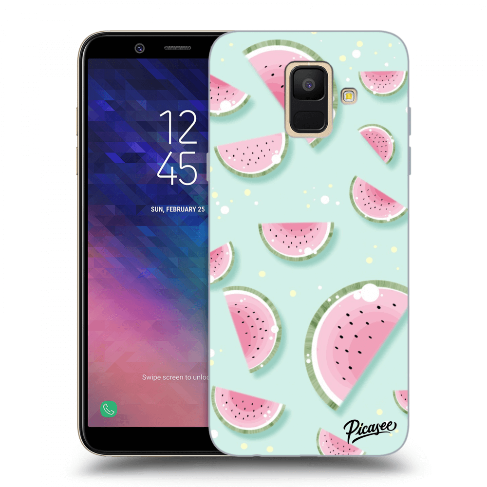 Picasee silikonový průhledný obal pro Samsung Galaxy A6 A600F - Watermelon 2