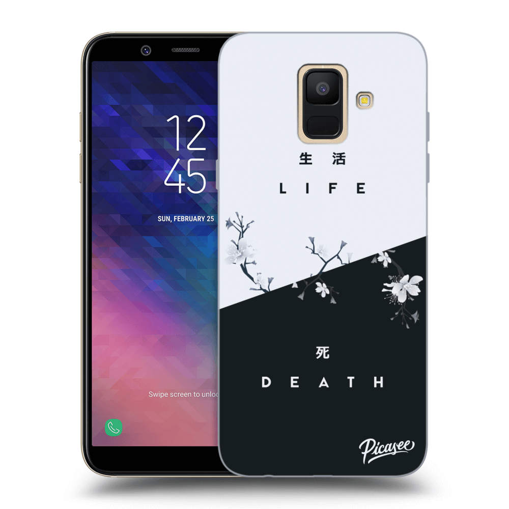 Picasee silikonový průhledný obal pro Samsung Galaxy A6 A600F - Life - Death