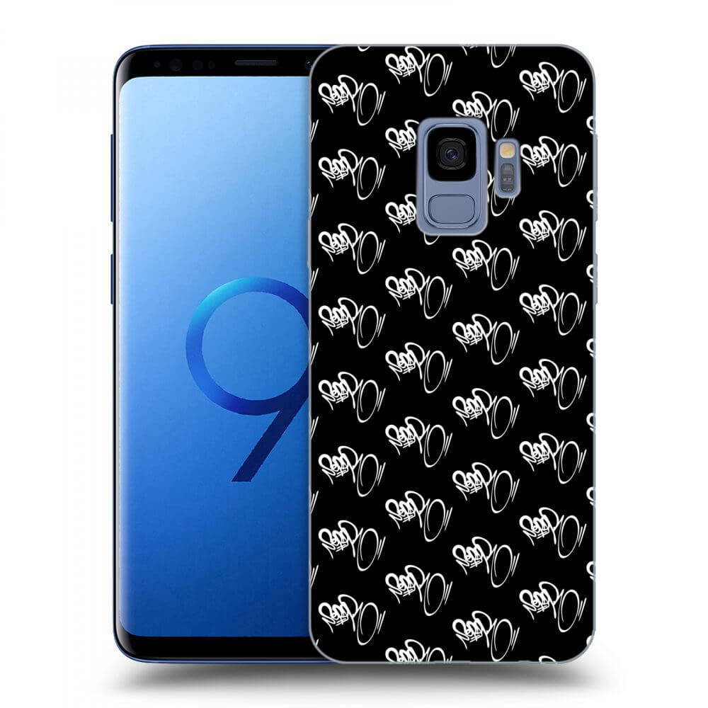 Picasee silikonový černý obal pro Samsung Galaxy S9 G960F - Separ - White On Black