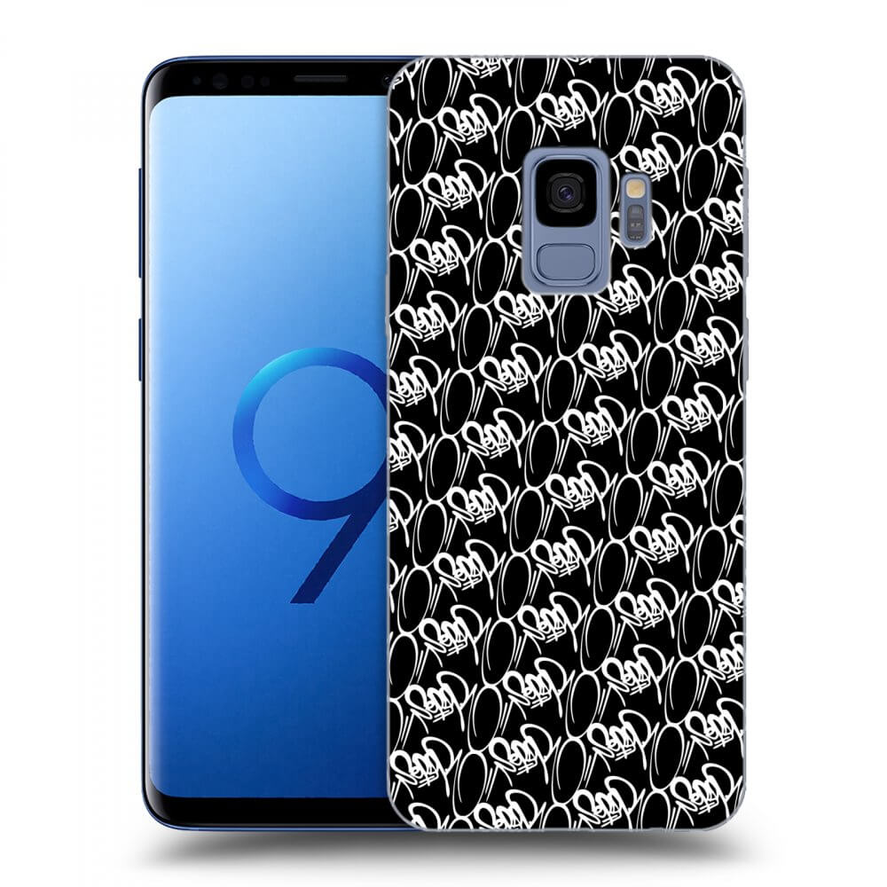 Picasee silikonový černý obal pro Samsung Galaxy S9 G960F - Separ - White On Black 2