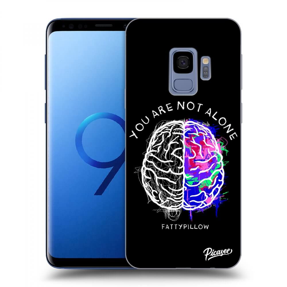 Picasee silikonový průhledný obal pro Samsung Galaxy S9 G960F - Brain - White