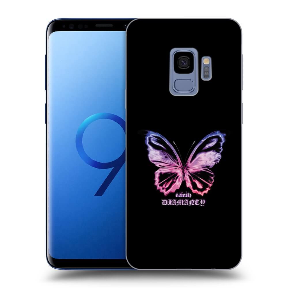 Picasee silikonový průhledný obal pro Samsung Galaxy S9 G960F - Diamanty Purple