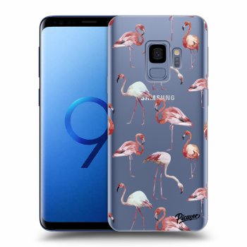 Picasee silikonový průhledný obal pro Samsung Galaxy S9 G960F - Flamingos