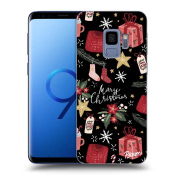 Picasee silikonový černý obal pro Samsung Galaxy S9 G960F - Christmas