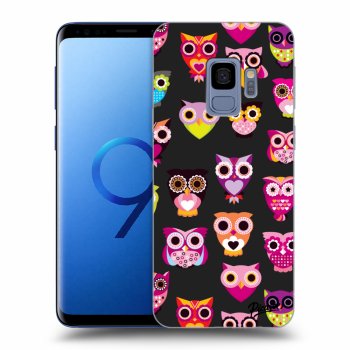 Picasee silikonový černý obal pro Samsung Galaxy S9 G960F - Owls