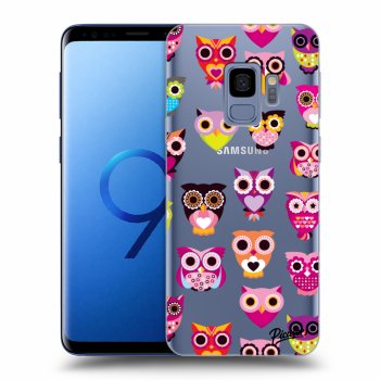 Picasee silikonový průhledný obal pro Samsung Galaxy S9 G960F - Owls