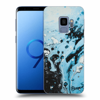 Picasee silikonový průhledný obal pro Samsung Galaxy S9 G960F - Organic blue