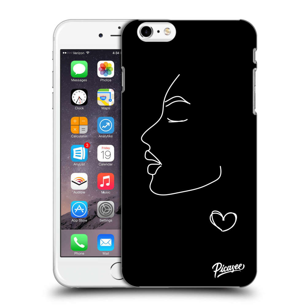 Picasee silikonový černý obal pro Apple iPhone 6 Plus/6S Plus - Couple girl White