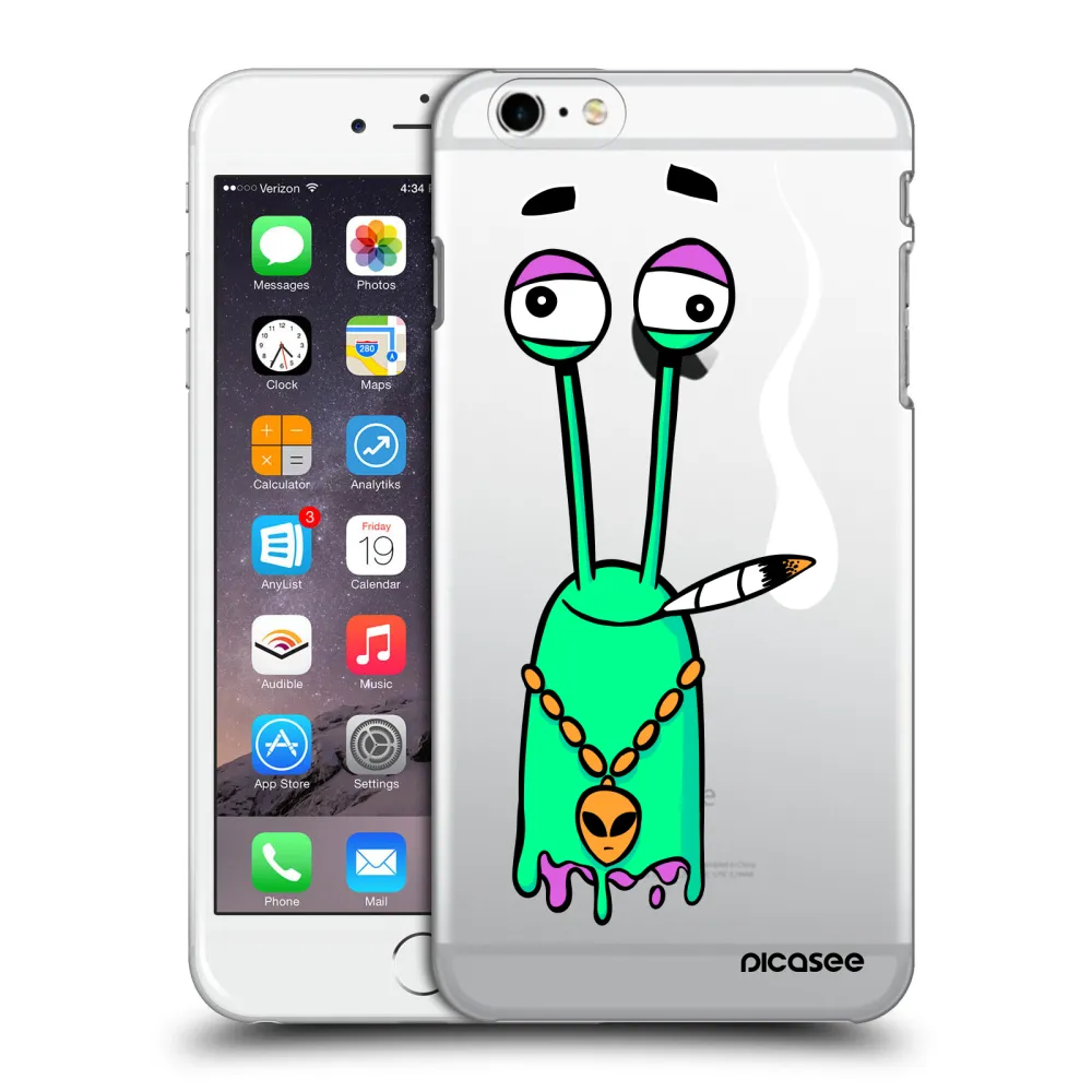 Picasee silikonový průhledný obal pro Apple iPhone 6 Plus/6S Plus - Earth - Sám doma