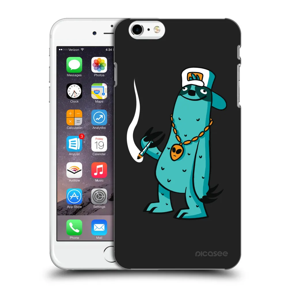 Picasee silikonový černý obal pro Apple iPhone 6 Plus/6S Plus - Earth - Je mi fajn