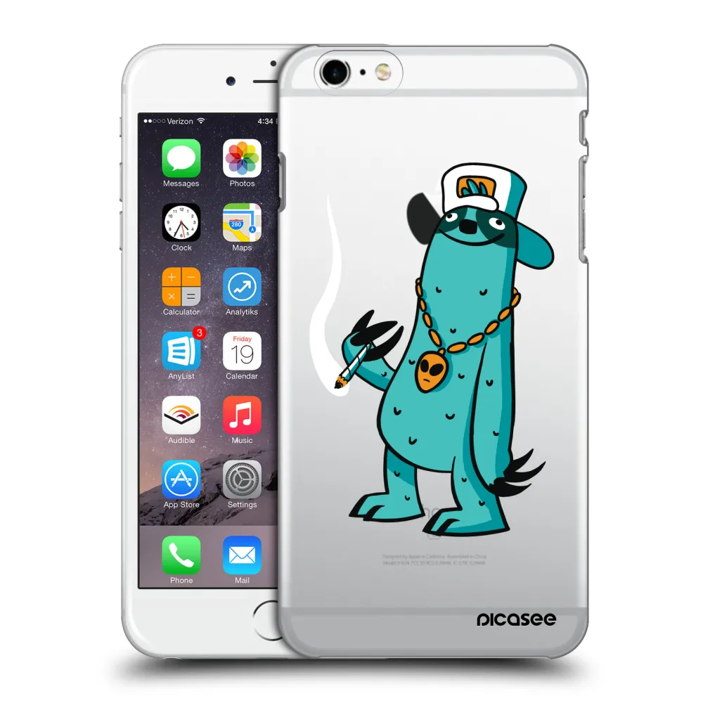 Picasee silikonový průhledný obal pro Apple iPhone 6 Plus/6S Plus - Earth - Je mi fajn