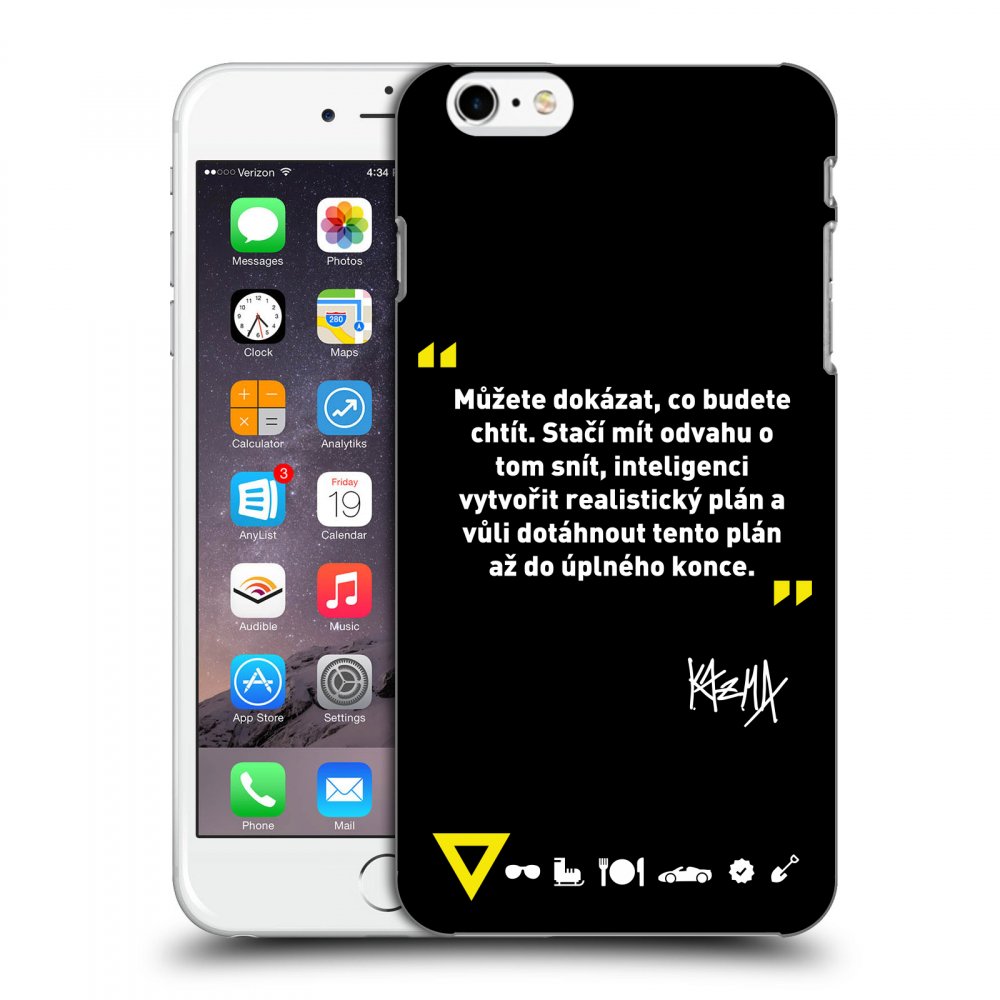 Picasee ULTIMATE CASE pro Apple iPhone 6 Plus/6S Plus - Kazma - MŮŽETE DOKÁZAT, CO BUDETE CHTÍT