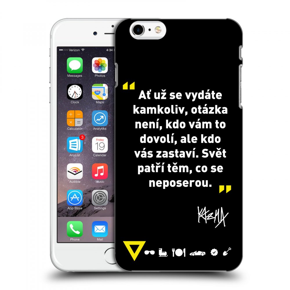 Picasee ULTIMATE CASE pro Apple iPhone 6 Plus/6S Plus - Kazma - SVĚT PATŘÍ TĚM, CO SE NEPOSEROU