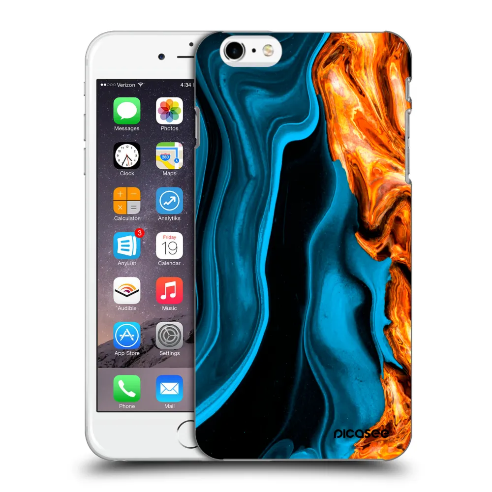Picasee ULTIMATE CASE pro Apple iPhone 6 Plus/6S Plus - Gold blue