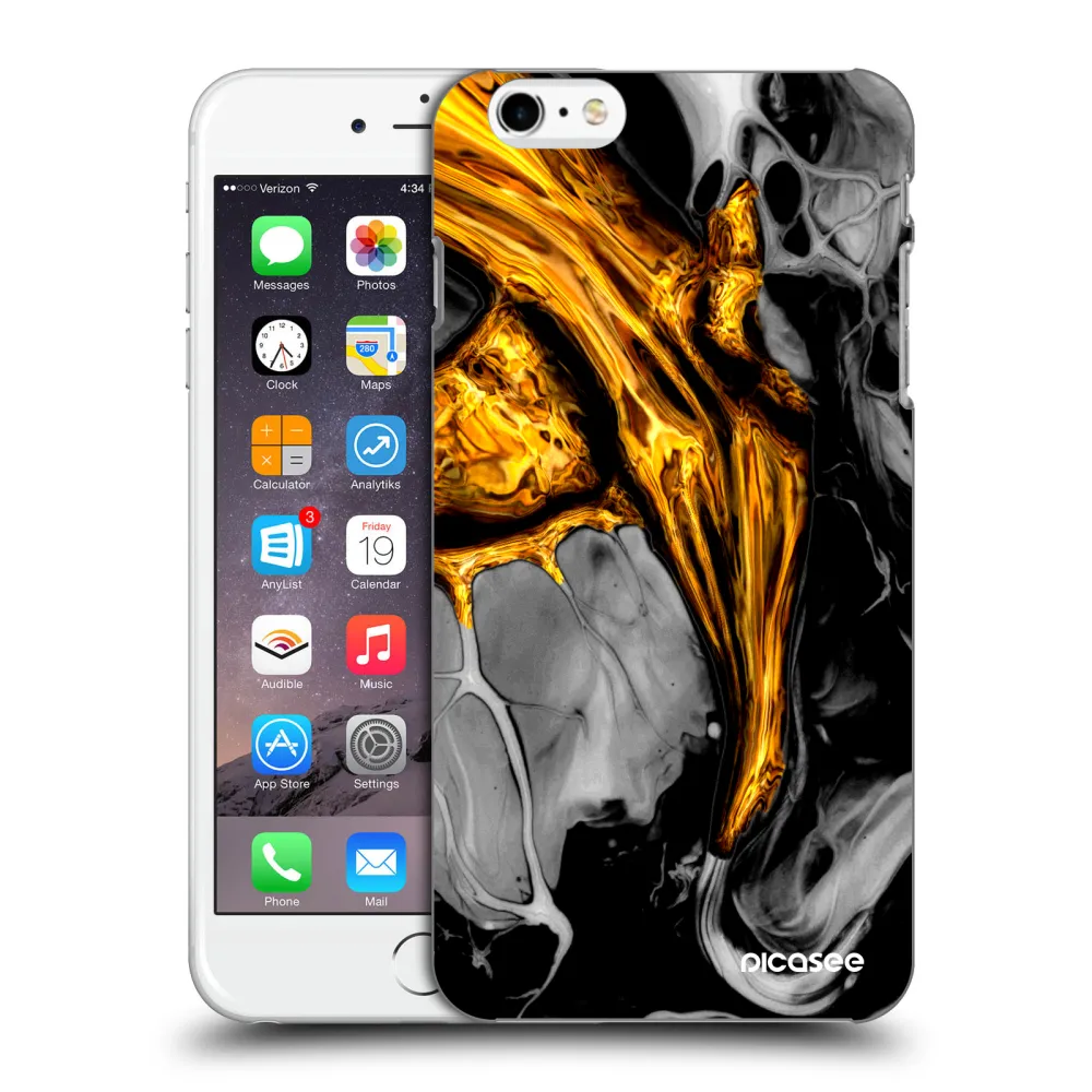Picasee ULTIMATE CASE pro Apple iPhone 6 Plus/6S Plus - Black Gold