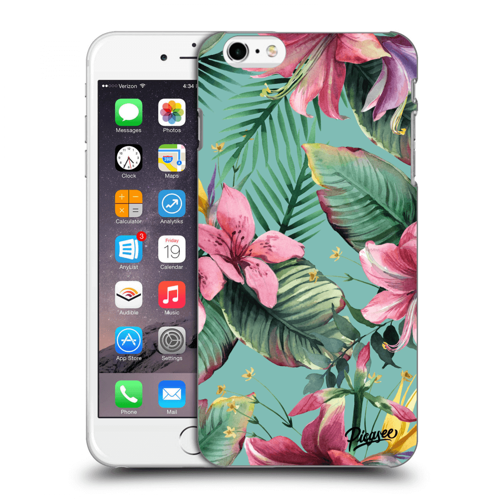 Picasee silikonový černý obal pro Apple iPhone 6 Plus/6S Plus - Hawaii