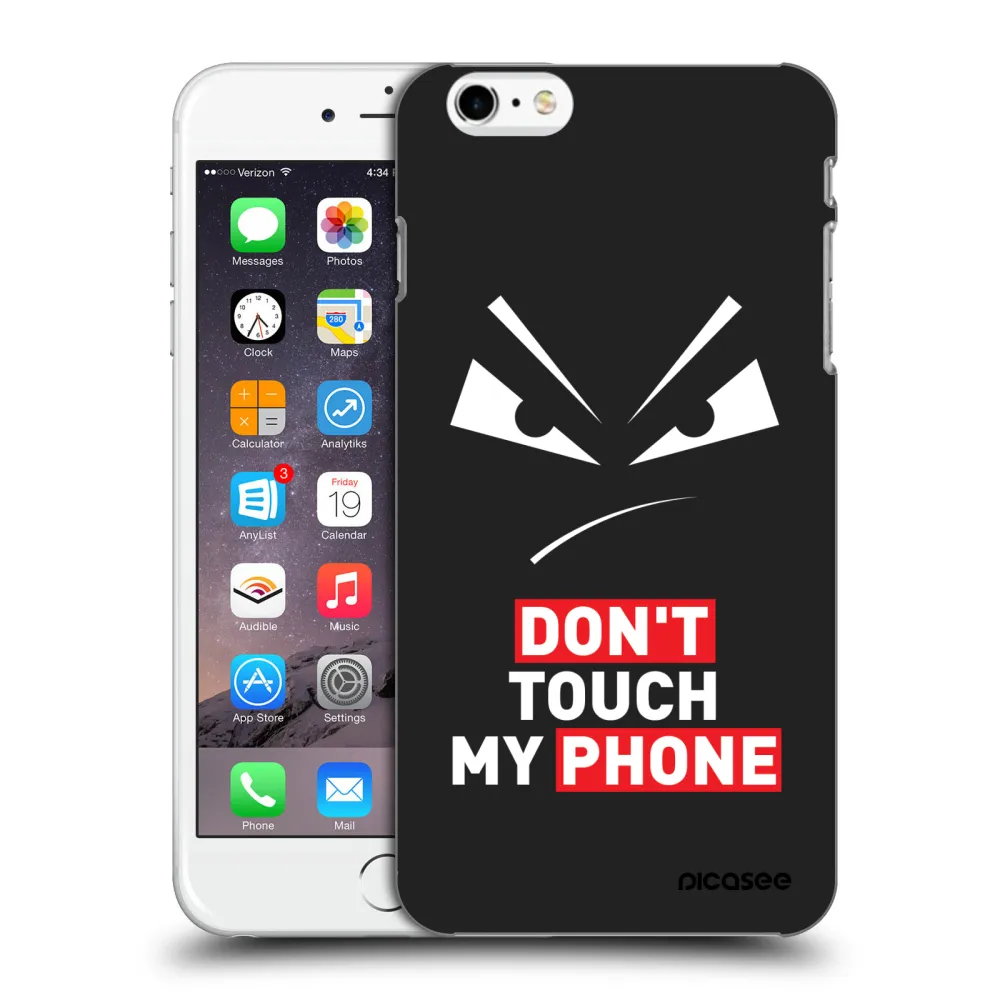 Picasee silikonový černý obal pro Apple iPhone 6 Plus/6S Plus - Evil Eye - Transparent