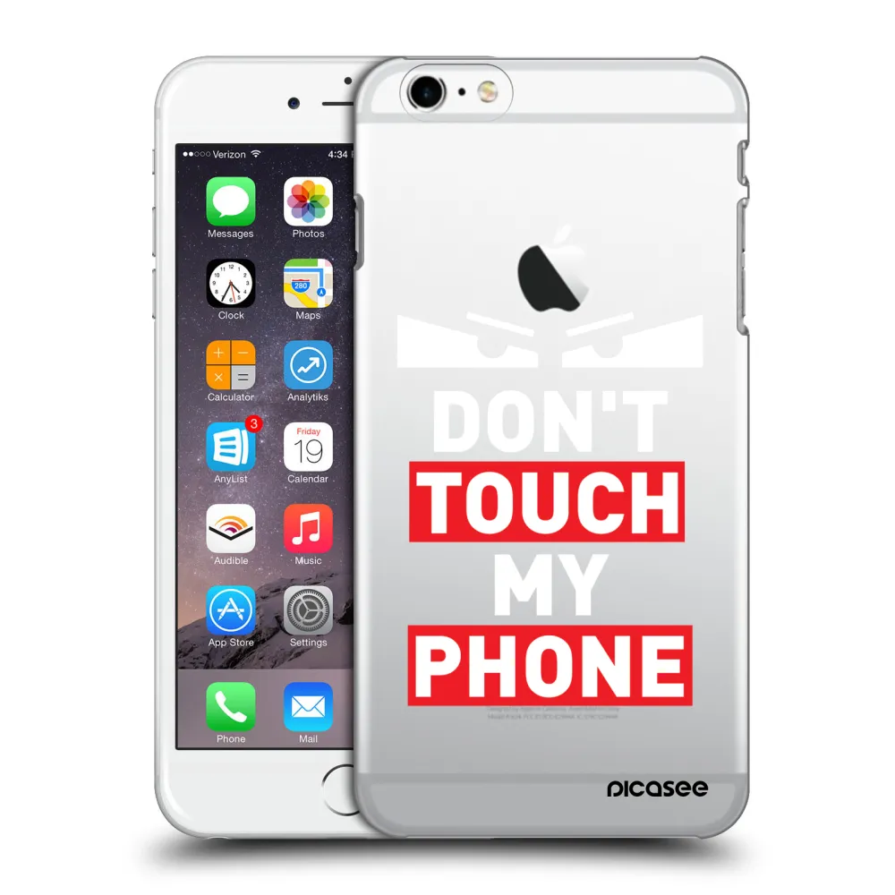 Picasee silikonový průhledný obal pro Apple iPhone 6 Plus/6S Plus - Shadow Eye - Transparent