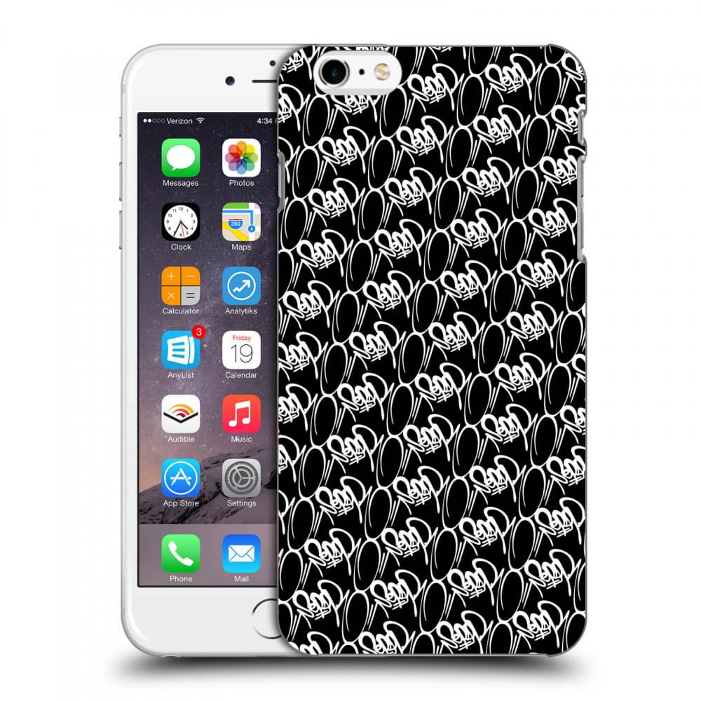 Picasee silikonový černý obal pro Apple iPhone 6 Plus/6S Plus - Separ - White On Black 2