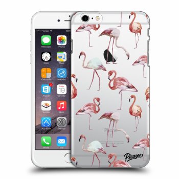 Picasee silikonový průhledný obal pro Apple iPhone 6 Plus/6S Plus - Flamingos