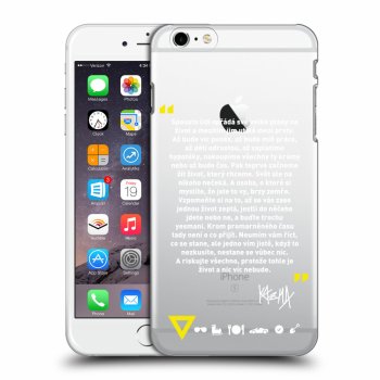 Picasee silikonový průhledný obal pro Apple iPhone 6 Plus/6S Plus - Kazma - BUĎTE TROCHU YESMANI