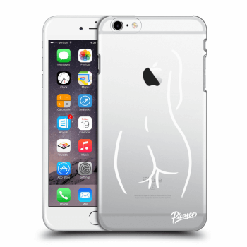 Picasee silikonový průhledný obal pro Apple iPhone 6 Plus/6S Plus - Svlečená Bílá