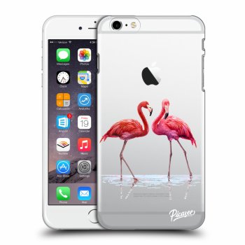 Picasee silikonový průhledný obal pro Apple iPhone 6 Plus/6S Plus - Flamingos couple