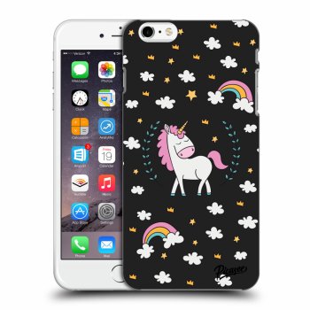 Picasee silikonový černý obal pro Apple iPhone 6 Plus/6S Plus - Unicorn star heaven