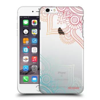 Picasee silikonový průhledný obal pro Apple iPhone 6 Plus/6S Plus - Květinový vzor