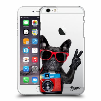 Picasee silikonový průhledný obal pro Apple iPhone 6 Plus/6S Plus - French Bulldog