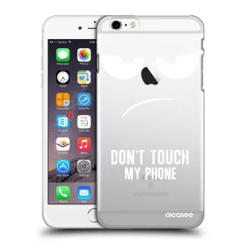 Picasee silikonový průhledný obal pro Apple iPhone 6 Plus/6S Plus - Nešahej mi na telefon