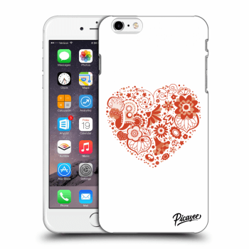 Picasee silikonový průhledný obal pro Apple iPhone 6 Plus/6S Plus - Big heart