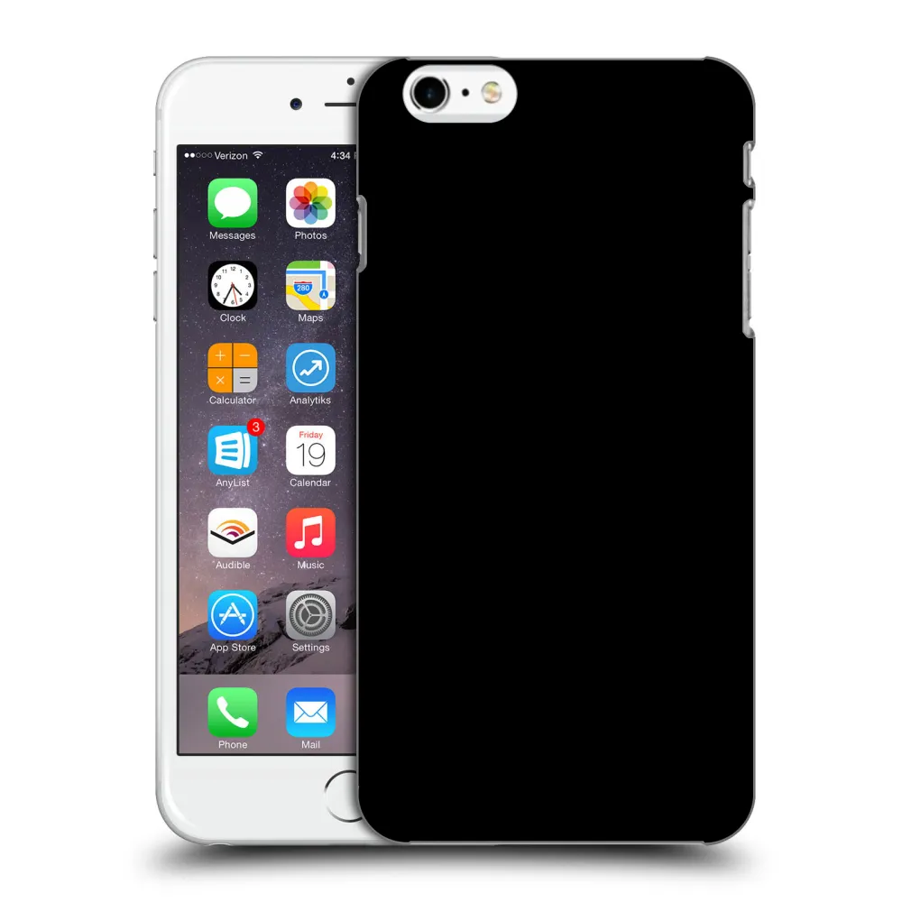Picasee silikonový černý obal pro Apple iPhone 6 Plus/6S Plus - Picasee - new logo - black