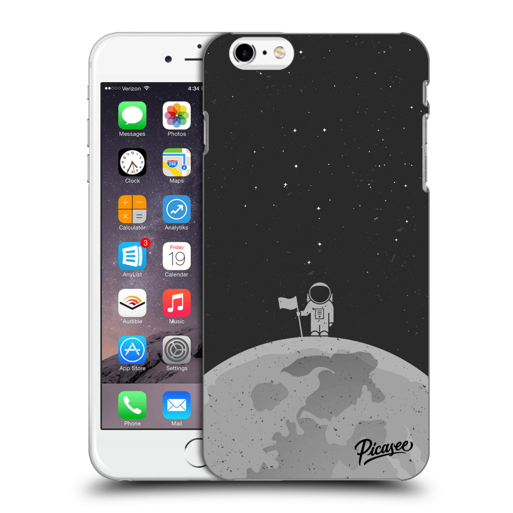 Picasee silikonový černý obal pro Apple iPhone 6 Plus/6S Plus - Astronaut