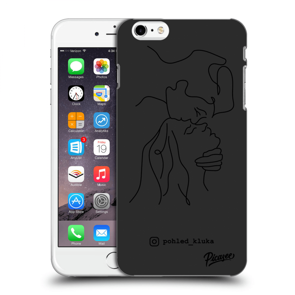 Picasee silikonový černý obal pro Apple iPhone 6 Plus/6S Plus - Forehead kiss