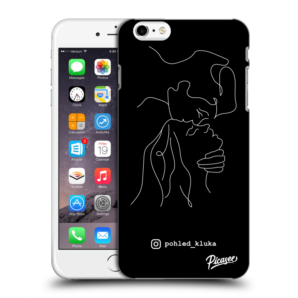 Picasee silikonový černý obal pro Apple iPhone 6 Plus/6S Plus - Forehead kiss White