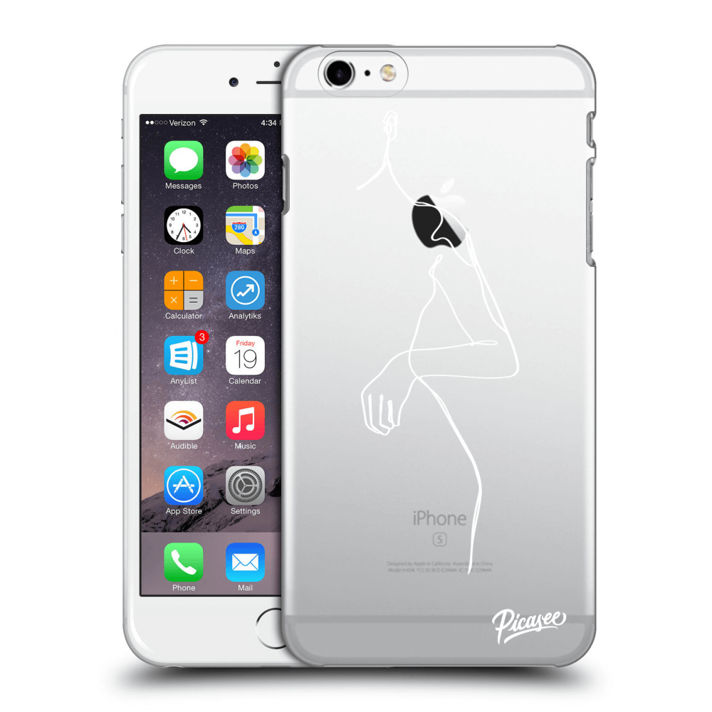 Picasee silikonový průhledný obal pro Apple iPhone 6 Plus/6S Plus - Simple body White