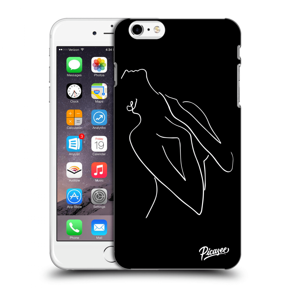 Picasee silikonový černý obal pro Apple iPhone 6 Plus/6S Plus - Sensual girl White