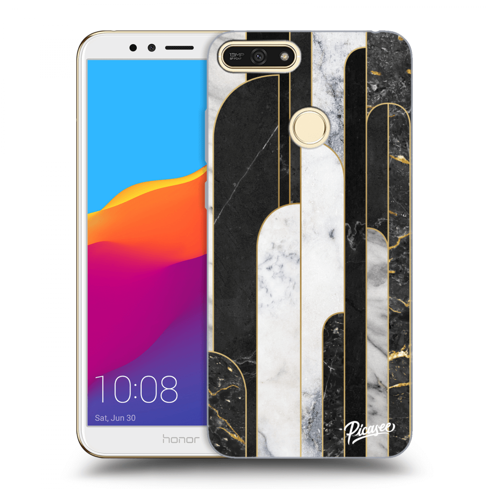 Picasee ULTIMATE CASE pro Honor 7A - Black & White tile