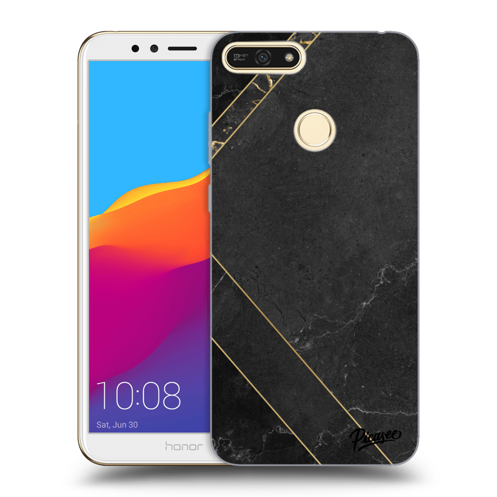 Picasee ULTIMATE CASE pro Honor 7A - Black tile