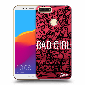 Picasee silikonový průhledný obal pro Honor 7A - Bad girl