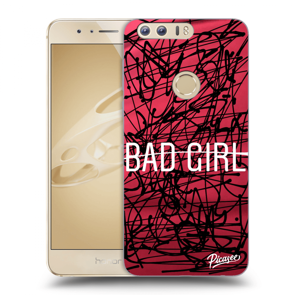 Picasee silikonový průhledný obal pro Honor 8 - Bad girl