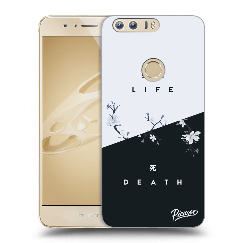 Picasee silikonový průhledný obal pro Honor 8 - Life - Death