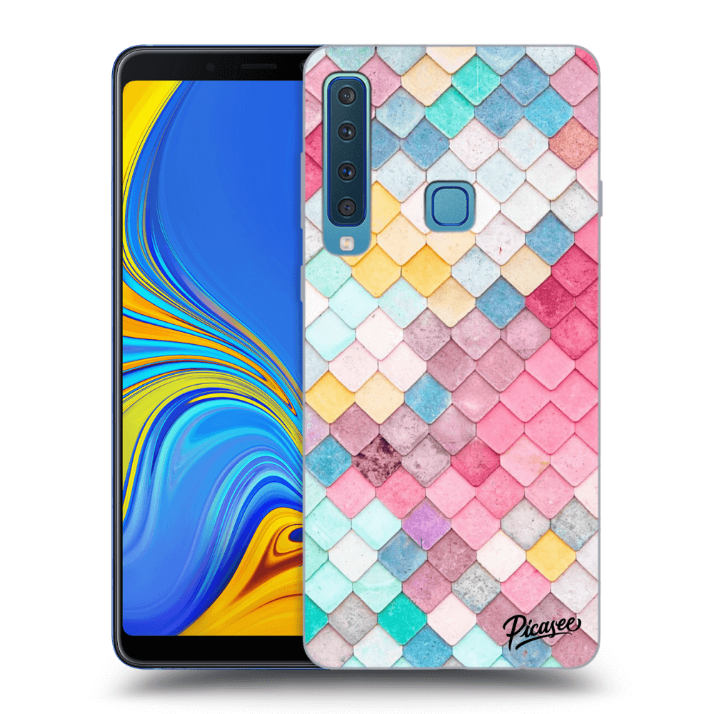 Picasee silikonový průhledný obal pro Samsung Galaxy A9 2018 A920F - Colorful roof