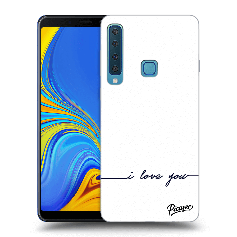 Picasee silikonový průhledný obal pro Samsung Galaxy A9 2018 A920F - I love you