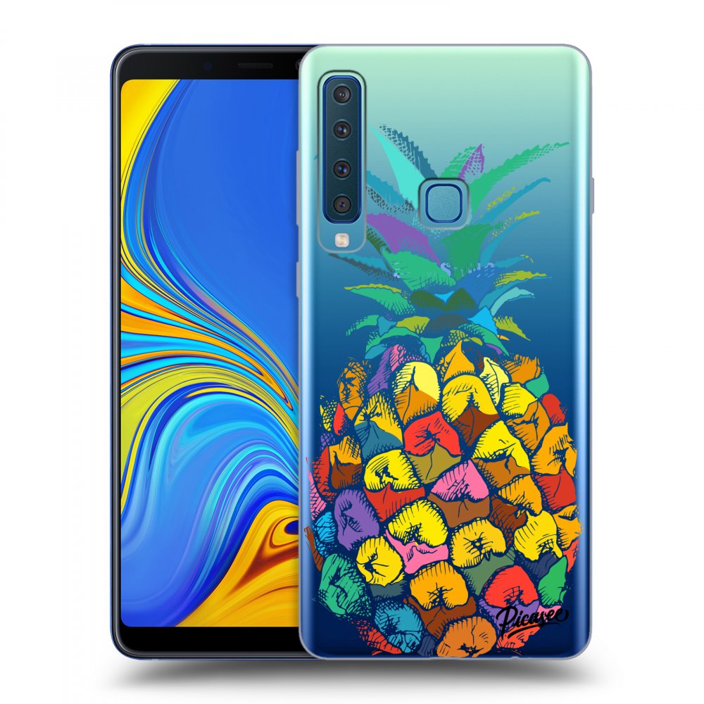 Picasee silikonový průhledný obal pro Samsung Galaxy A9 2018 A920F - Pineapple